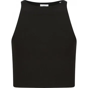 Dívčí tílko SF Minni Dívčí strečové crop top tričko Barva: Černá, Velikost: 11-12 let SM106