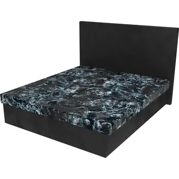 Postel Manželská postel Zodiac s hladkým čelem a úložným prostorem - 180 x 200 cm, Bez navýšení, Molitanová 14 cm