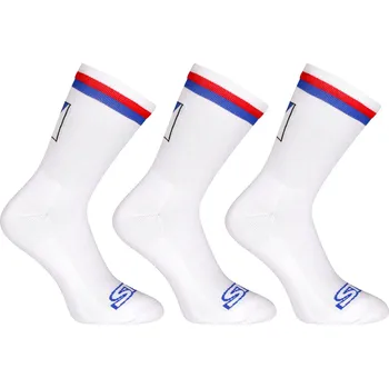 Pánská móda 3PACK ponožky Styx vysoké bílé trikolóra (3HV10111) L Možnost vrácení zboží ZDARMA do 120 dnů!