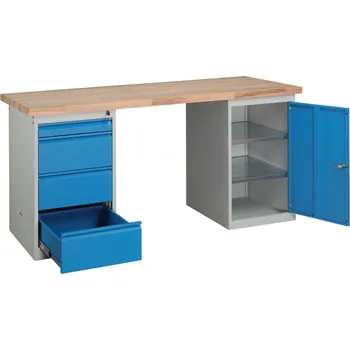 Dílenský stůl Dílenský stůl PROFI 150 cm, kontejnery Z4+D2