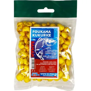 Umělá nástraha KS Fish foukaná kukuřice 20g, banán
