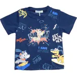 Chlapecké tričko kr.r. Kugo HC9346, tmavě modré