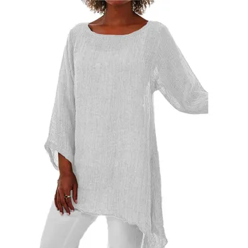 Dámská tunika Dámská jednobarevná tunika na léto Barva: Bílá, Velikost: M