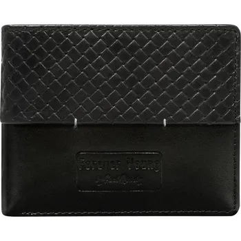 Peněženka Forever Young Pánská kožená peněženka Orbhunter černá One size