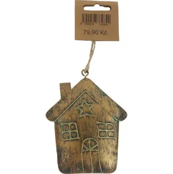 Vánoční dekorace Domeček k zavěšení K3496