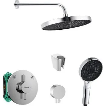 Sprchový set SANITINO - Sprchový set s baterií a tělesem pod omítku hansgrohe, příslušenství kielle, chrom SANI21HKK000