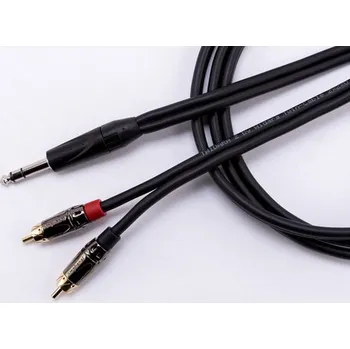 Audio kabel WIDARA 6,3 mm TRS - 2x Cinch (RCA) - 0,5 metru