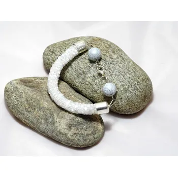 Náramek Náramek - dutinka - Ledový půlkruh