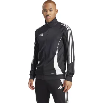 Pánské oblečení Tréninková bunda Adidas Tiro 24 černo bílá Velikost: 3XL