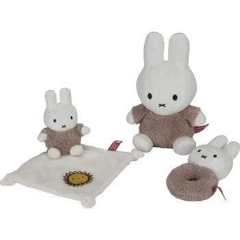 plyšák Little Dutch Dárková sada králíček Miffy Fluffy Taupe