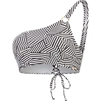 Dámské plavky Dámský Vrchní díl plavek SPEEDO SPDSCU ASYMTRC PRNT BKNITP AF 8-00402416800 – Černá 34/10