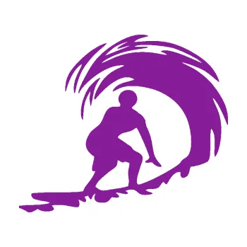 Polep vozidla SAMOLEPKA Surfař 005 pravá velké vlny (14 - fialová) NA AUTO, NÁLEPKA, FÓLIE, POLEP, TUNING, VLASTNÍ TEXT, TISK, AUTOSAMOLEPKY.cz, POLEPY, OBRÁZEK, LOGO, SAMOLEPKY