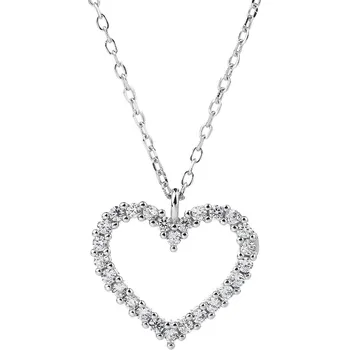 Náhrdelník Bealio BEALIO Stříbrný náhrdelník SRDCE Délka řetízku: 40+5 cm 03-12400-1933