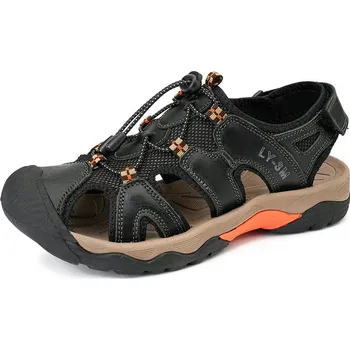 Dámské sandále Outdoorové pánské sandály MIX123 Barva: Černá, Velikost: 48