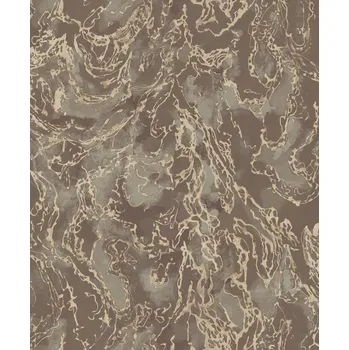 Tapeta Limonta Luxusní šedo-hnědá metalická vliesová tapeta na zeď s hrubou strukturou, 57324, Aurum II, Limonta, velikost 10 x 0,53 m