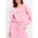 GAUDI Rhinestones Pink mikina XS Růžová