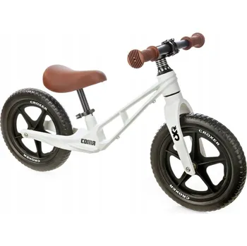 Odrážedlo Raven Dětské odrážedlo Croxer Coma WHITE/BROWN 12" lehké (2,6kg)