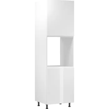 GALA D60P vysoká skříňka pro vestavnou troubu kuchyň Aspen Barva dvířek: Bílá lesk