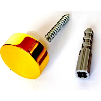 Zrcadlo Hold B023 - upevňovací šroubky s ozdobnou krytkou (1 kus), pro zrcadlo bez otvorů 810-355