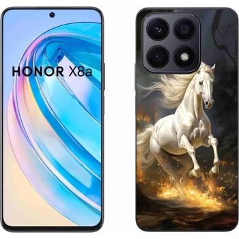Pouzdro na mobilní telefon Gelový kryt mmCase na Honor X8a - bílý kůň 2