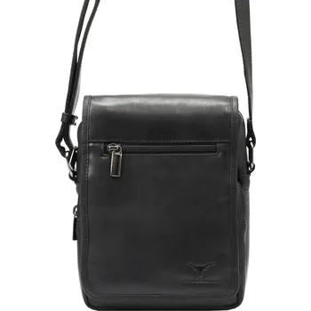 Pánská kožená taška Money Kepper HN2021 tmavě hnědá