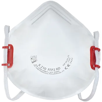 respirátor OXYLINE X210 R D - Respirátor FFP2 opakovaně použitelný, bez ventilku, balení box 10 ks