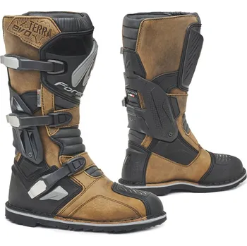 Moto obuv Boty na motorku FORMA TERRA EVO WaterProof hnědé Velikost: 43