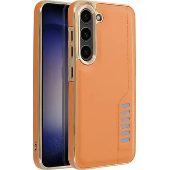 Pouzdro na mobilní telefon Silikonové pouzdro Coolcase Milano - Samsung Galaxy A05s Hnědé (Silikonový kryt či obal Coolcase Milano na mobilní telefon Samsung Galaxy A05s Hnědé)
