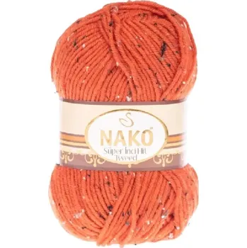 Příze Pletací příze Super Inci Hit Tweed 4081 - červená