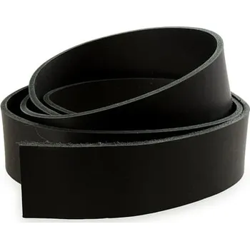 Karnevalový doplněk imago Hovězí kůže na opasek - černá, 4 cm, délka 130 cm