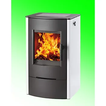 Krbová kamna HAAS+SOHN FIREPOT bílá - krbová kamna s plotnou