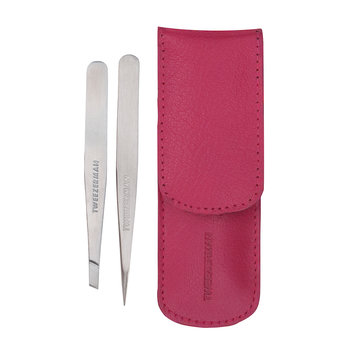 Tweezerman Petite Tweeze Set Pink sada pinzet v růžovém pouzdře + Dárek k nákupu