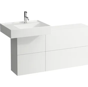 Koupelnový nábytek Kartell by Laufen - skříňka 120x27 pod umyvadlo H810334, H810335, H810338, H810339, H813332, H813333, H815331, bílá matná H4082910336401