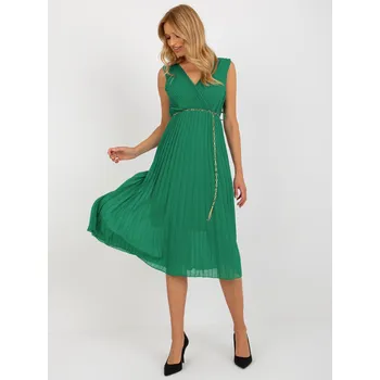 Dámské šaty Dámské šaty DHJ SK 13168.21X tmavě zelené uni