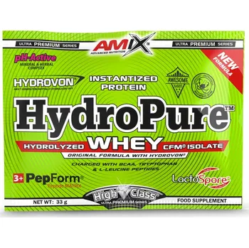 Nápoj pro sportovce Amix HydroPure™ Whey Protein Creamy Vanilla Milk, 33g