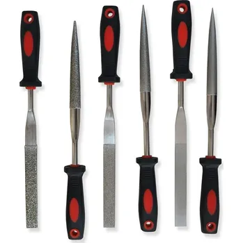 Diamantový pilník 6ks 180mm, zrnitost #60 #150 # 350