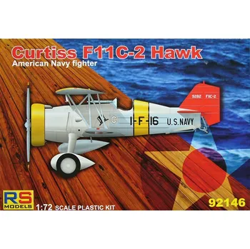 Plastikový model 1/72 Curtiss F11C-2 Hawk (3x US NAVY camo)