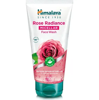 Pleťové sérum Himalaya, Rozjasňujúci micelárny čistiaci gél na tvár s organickou ružou 150 ml