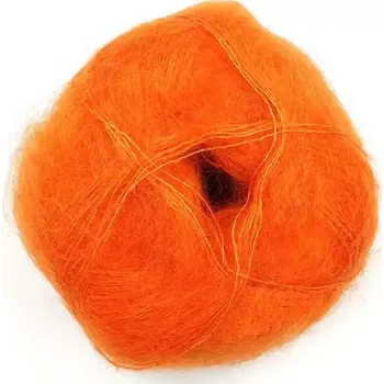 Příze Mohair by Canard Brushed Lace Oranžová 3027 (Mohérová příze Brushed Lace Orange)