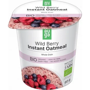 Celozrnné ovesné vločky s lesním ovocem bio 60 g