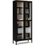 FN Vitrína Atrei 176 černá/ořech