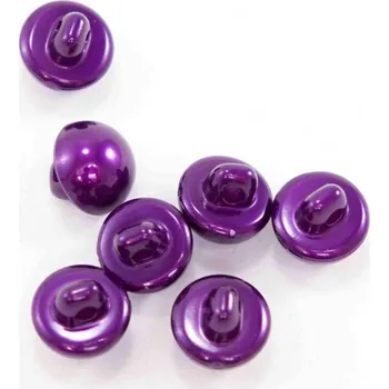 Knoflík Knoflík perlička se spodním přišitím - středně ostružinová - průměr 0,9 cm