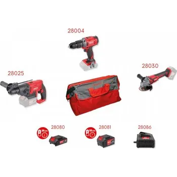 Sada nářadí SADA AKU 3+3 (28004 + 28025 + 28030 + 28080 + 28081 + 28086 + BAG) OBJ / 28102
