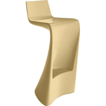 VONDOM Béžová plastová barová židle WING 72 cm