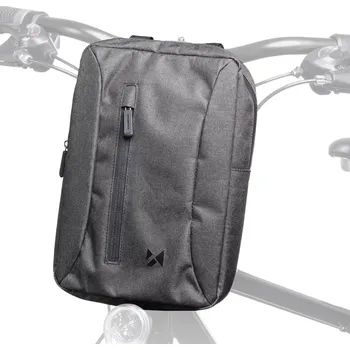 batoh na kolo Držák Wozinsky - batůžek na záda i kapsa na kolo s upínáním na řidítka (Wozinsky bicycle bag for handlebars - gray)