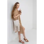 Zabaione dámské lněné šaty Lia hnědé Velikost: S