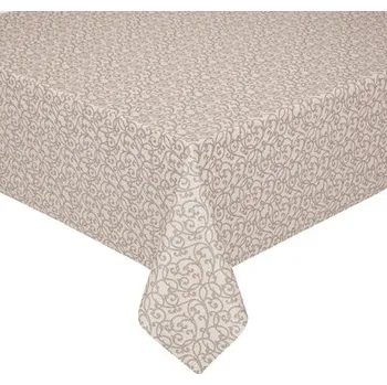 ubrus Ubrus na stůl čtvercový béžovohnědý 80 x 80 cm