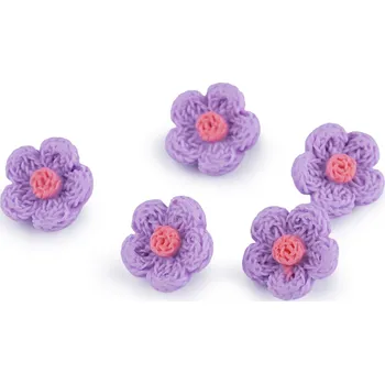 Knoflík Knoflík 3D květ imitace háčkování velikost 28"