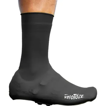 cyklistický dres Návleky na tretry Velotoze Tall Silicone shoe cover, černá S