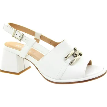 Dámské sandále KELTON Dámské kožené bílé sandálky AJ4705-BIANCO-255 Velikost 39